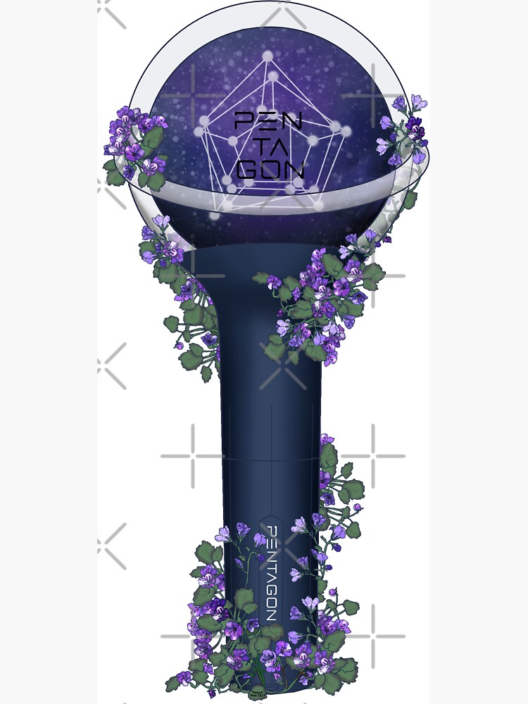 Everglow Floral Lightstick kpop  Sticker for Sale by Raquel Maia