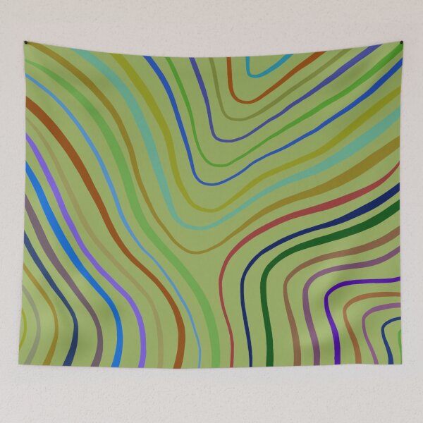 Item preview, Amazing simple aesthetic colorful rainbow lines designed and sold by Barolina.