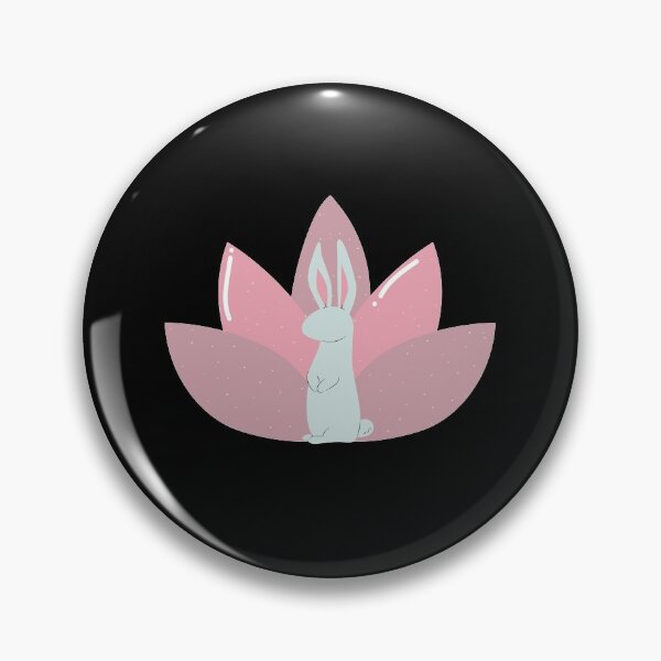 Item preview, Yoga Bunny Lotus Flower Black designed and sold by sophiedziovalas.