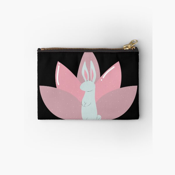 Item preview, Yoga Bunny Lotus Flower Black designed and sold by sophiedziovalas.
