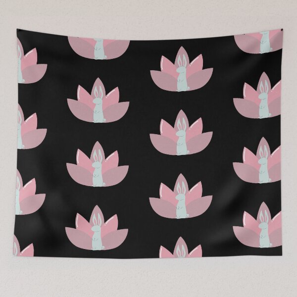 Item preview, Yoga Bunny Lotus Flower Black designed and sold by sophiedziovalas.