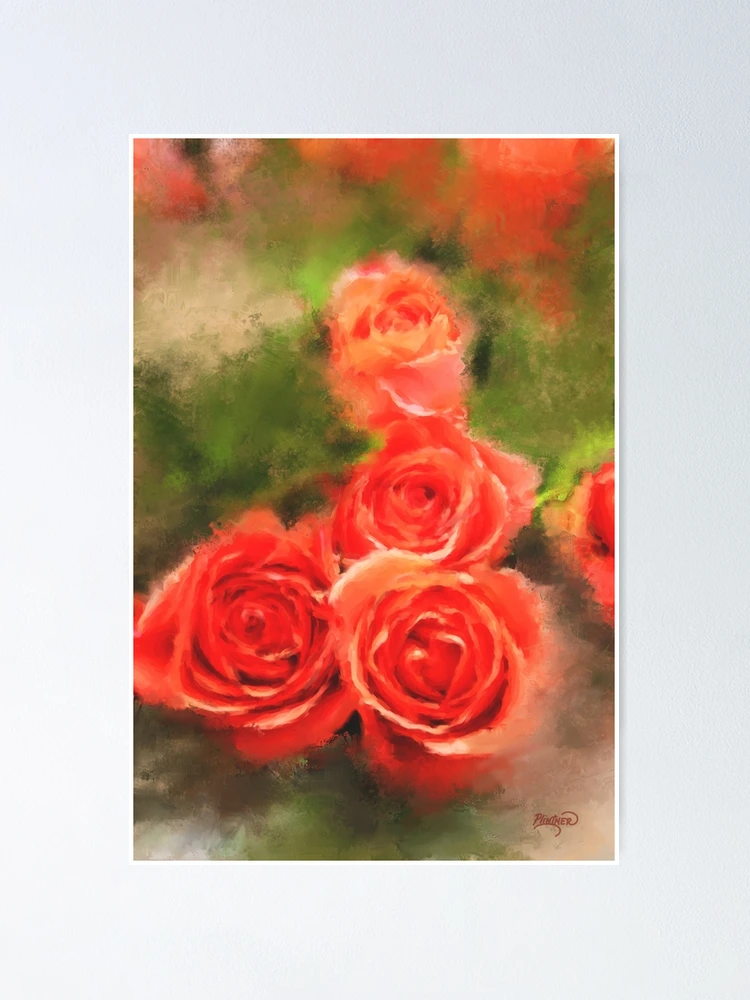 Thumbnail 1 of 3, Poster, Red Roses designed and sold by Patricia Lintner.