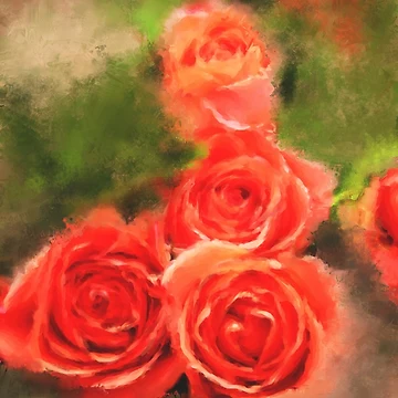 Artwork thumbnail, Red Roses by Patricia Lintner