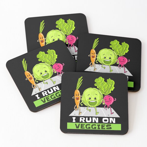 Item preview, I-Run-On-Veggies-Funny-Vegan-Vegetarian designed and sold by ScottCole12.
