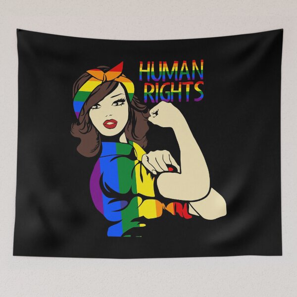 Item preview, Human Rights - LGBT+ pride design. designed and sold by PrintPress.