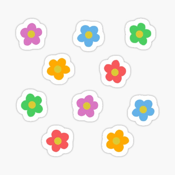 idle-slug600: spring flowers and fruits, theme cute sticker design