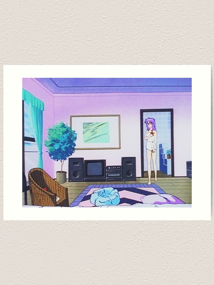 "80s anime girl room aesthetic " Art Print by CornerGage | Redbubble