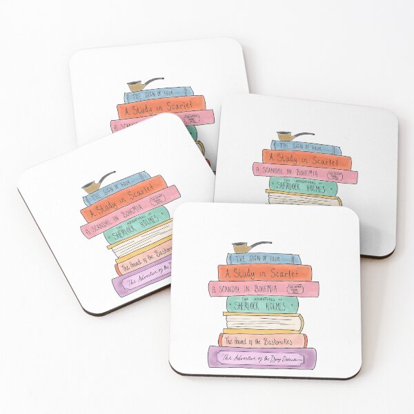 Item preview, Sherlock Holmes book stack designed and sold by bookloversclub.