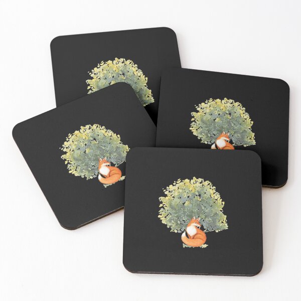Item preview, Watercolor Fox and tree designed and sold by Kadouh.