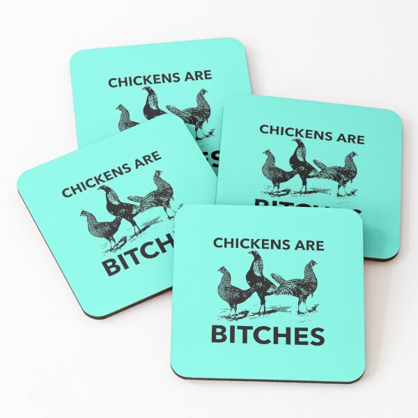 Item preview,  Chickens are Bitches -Crazy Rich Asians Design on Aqua - Bok Bok Bitch! designed and sold by katiekendall.