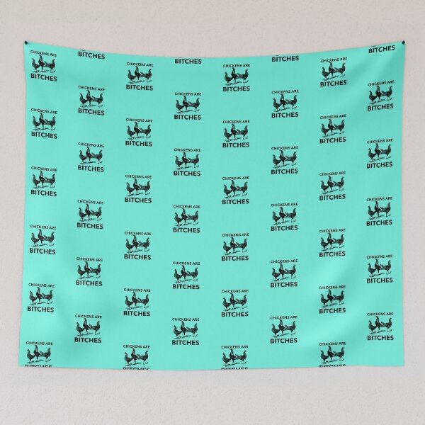Item preview,  Chickens are Bitches -Crazy Rich Asians Design on Aqua - Bok Bok Bitch! designed and sold by katiekendall.