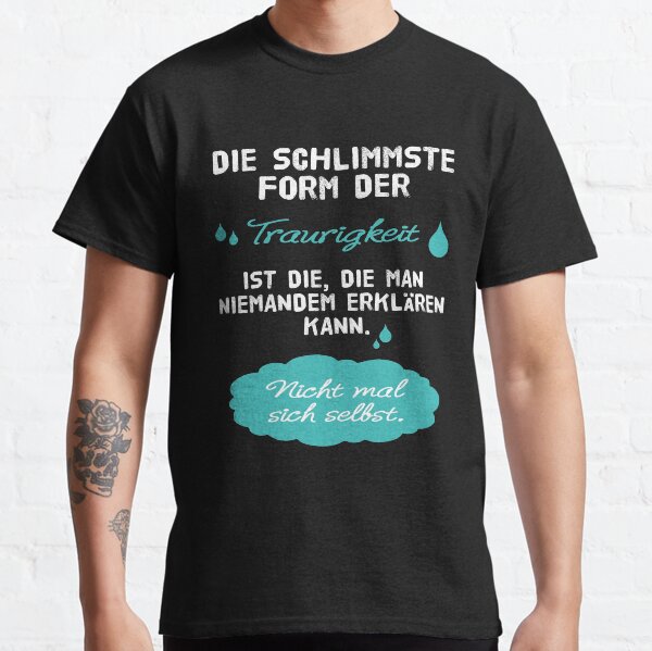 Sadness. Depression therapy gift Classic T-Shirt