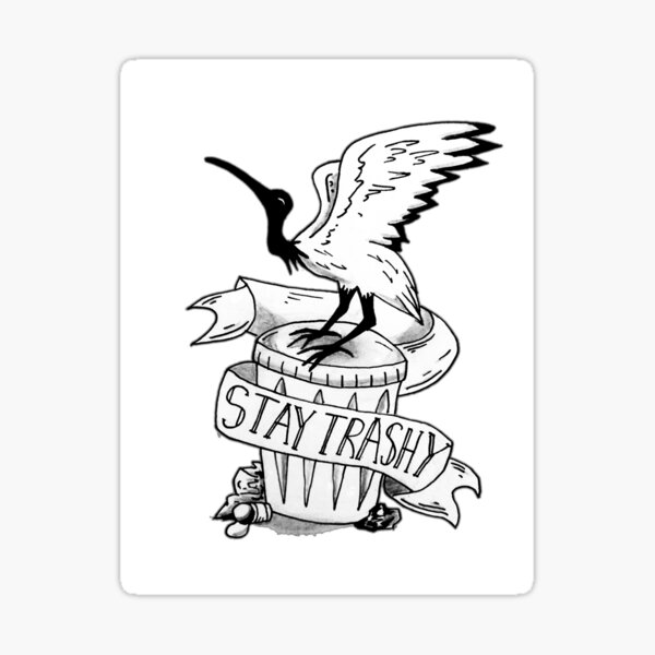 Item preview, Stay Trashy Sticker designed and sold by C-Birb.