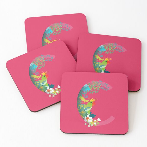 Item preview, Tropical alphabet C designed and sold by TheBWGalerie.