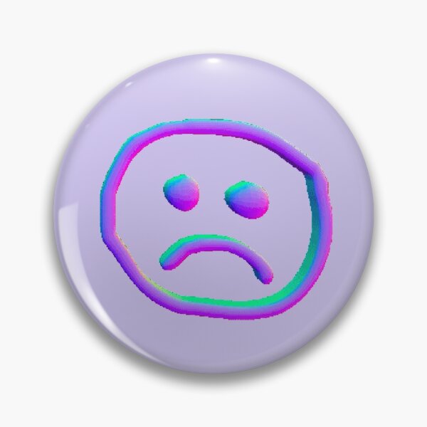 Item preview, Sad smiley vaporwave render designed and sold by Vaporwave96kid.