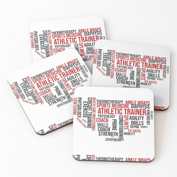 Item preview, Athletic Trainer Word Cloud Heart designed and sold by TeesYouWant.