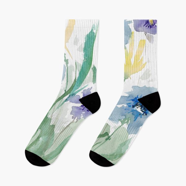 Item preview, Watercolor Field Flowers Painting designed and sold by Karlena Lewin Studio.