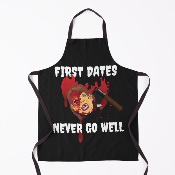 Item preview, FIRST DATE, FIRST DATES NEVER GO WELL, FUNNY HORROR designed and sold by R B Chrystal.