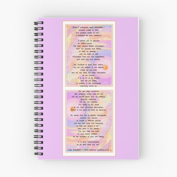 Item preview, Information Poem with Consciousness Art background designed and sold by Julia Woodman.