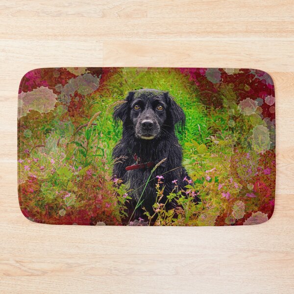 Item preview, Black Beautiful Dog Digital Portrait designed and sold by PurpleBluesPets.