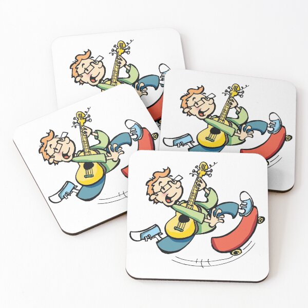 Item preview, The boy skating while playing guitar funny designed and sold by iTrending.