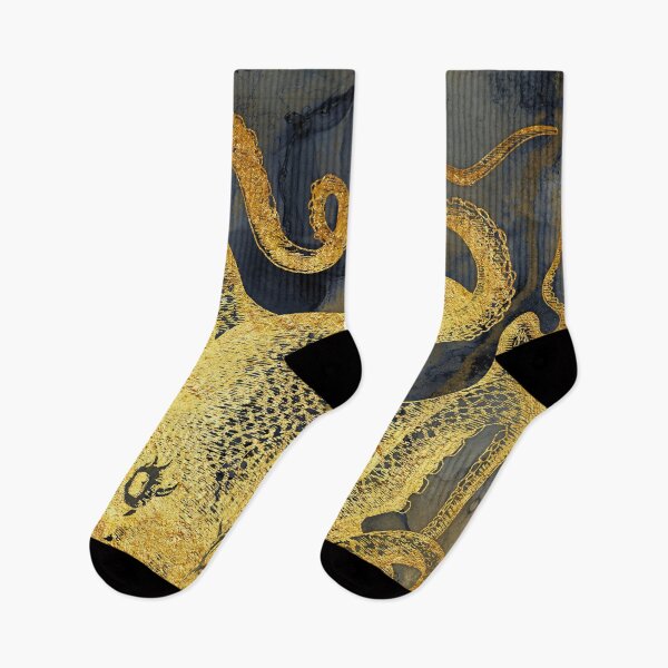 Item preview, Mixed media ink with indigo shades and midnight blue with soft gold texture designed and sold by SilverSpiral.