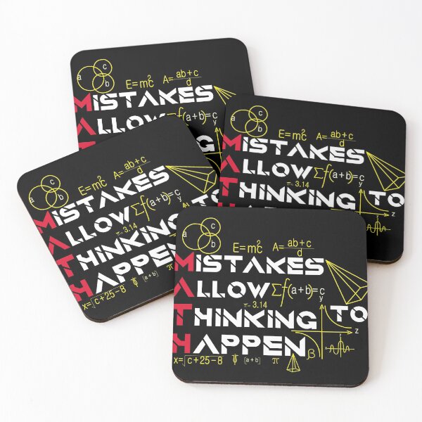 Item preview, Mistakes Allow Thinking To Happen Math designed and sold by DesignerKha.