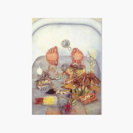 What the Water Gave Me by Frida Kahlo Art Board Print