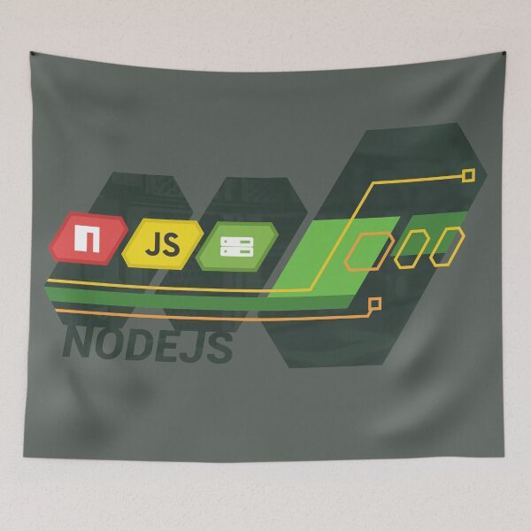 Item preview, NodeJs Backend #1 (dark) designed and sold by Devshirt.
