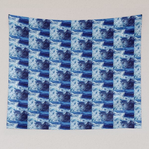 Item preview, Blue Ocean Waves  designed and sold by ShopManea.