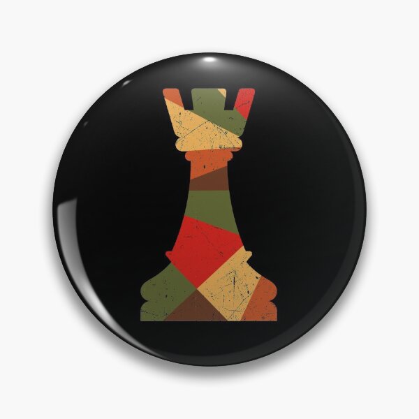 Artikelvorschau, Vintage Farben Schachspiel Turm Schloss Stück entworfen und verkauft von MintaApparel.