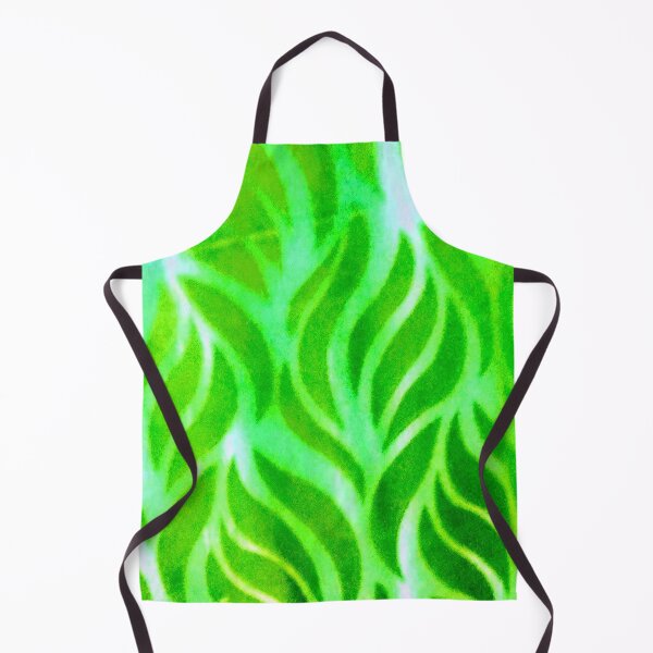 Item preview, Leaf patterns of bright, light, and deep green with yellow hints designed and sold by calmingchaos.