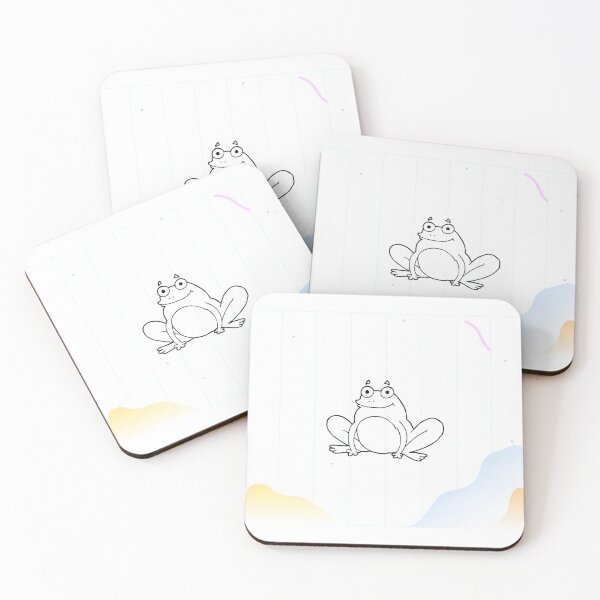 Item preview, drawing of frog designed and sold by MagdalenaRulez.