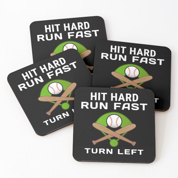 Item preview, Hit Hard Run Fast Turn Left designed and sold by SHOPBLOB.