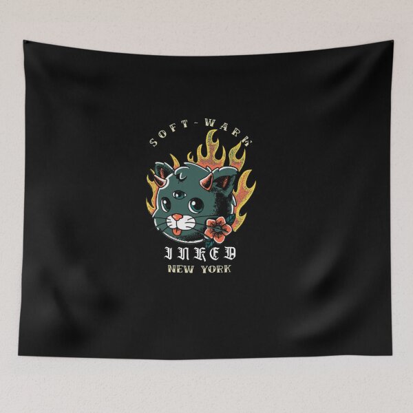 Item preview, NEW YORK soft warm inked lucifer cat designed and sold by Ssilky.