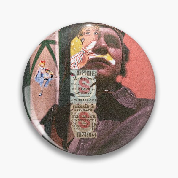 Item preview, Retro futuristic Pilot portrait collage designed and sold by carlseti.