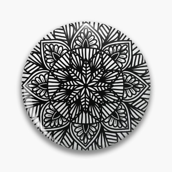 Item preview, dark mini mandala flower designed and sold by annimandala08.