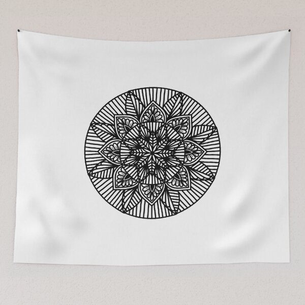 Item preview, dark mini mandala flower designed and sold by annimandala08.
