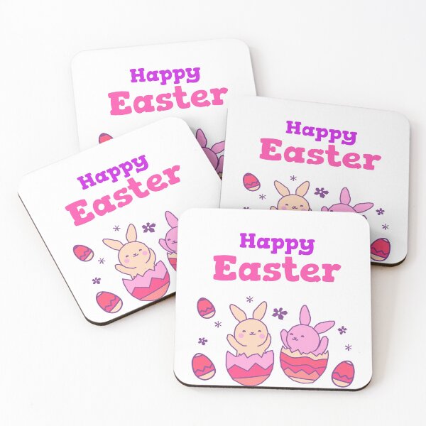 Item preview, Happy easter with bunnies designed and sold by ChooseWonderful.