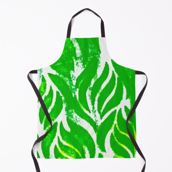 Item preview, Leaf patterns of deep green with yellow hints designed and sold by calmingchaos.