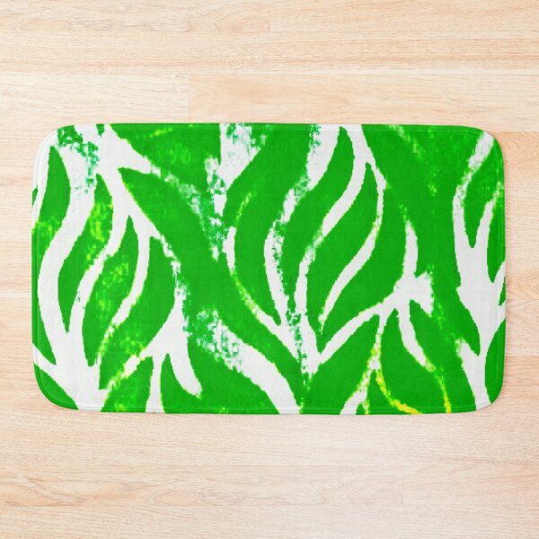 Item preview, Leaf patterns of deep green with yellow hints designed and sold by calmingchaos.