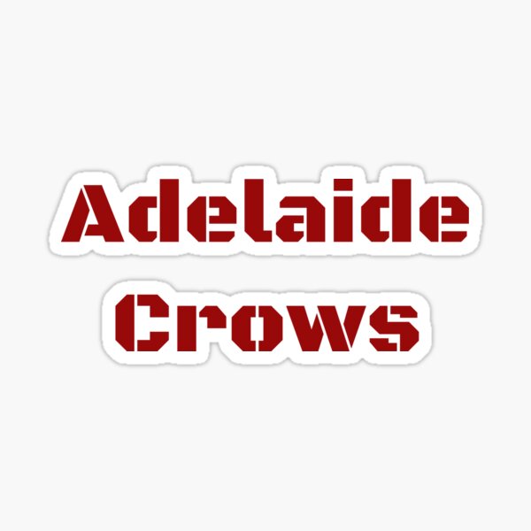 "Adelaide crows" Sticker for Sale by DasaMerch Redbubble