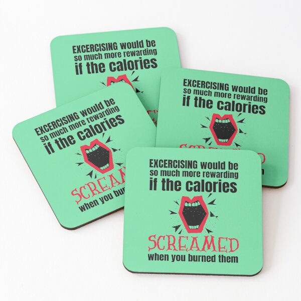 Item preview, Workout Gym Shirt Exercising would be so much more rewarding if the calories screamed when you burned them  designed and sold by Click-Like.