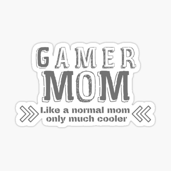 gamer-mom-design-for-gamers-sticker-by-laszor-design-redbubble