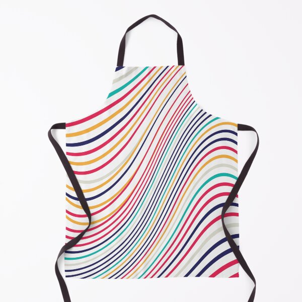 Item preview, Abstract Color Curved Lines Pattern designed and sold by MintaApparel.
