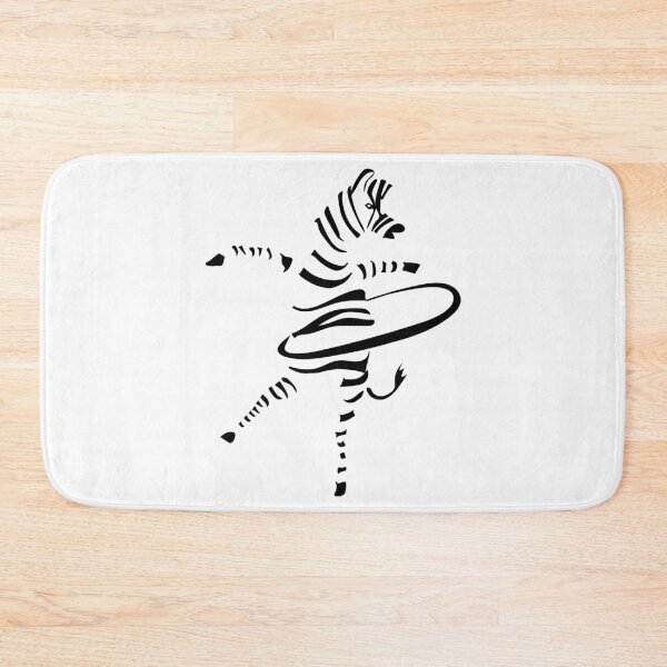 Item preview, Hula hoop dancing zebra art designed and sold by AznavourByKarin.