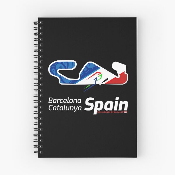 Item preview, Barcelona - Catalunya - Spain Race Track Circuit 2021 on Black - Real Biker designed and sold by etoide.