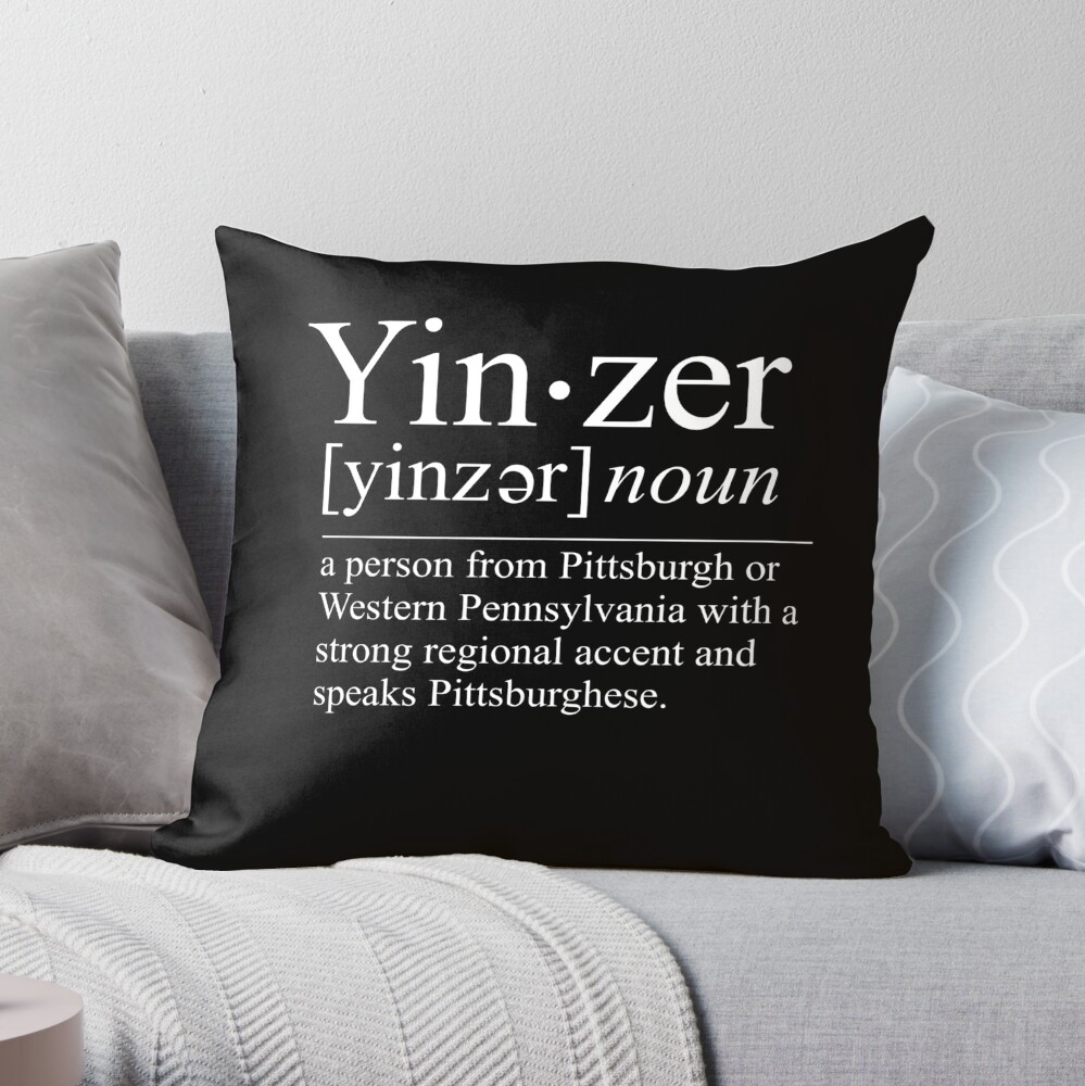 Pittsburgh Hockey Black & Yellow Square Pillow – YinzerShop