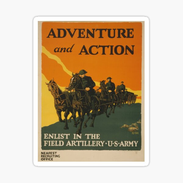 Adventure and Action (Reproduction) Sticker