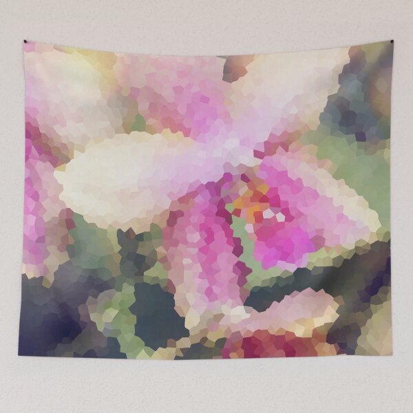 Item preview, Pink orhcid photo art - floral mosaic designed and sold by Designbyfia.